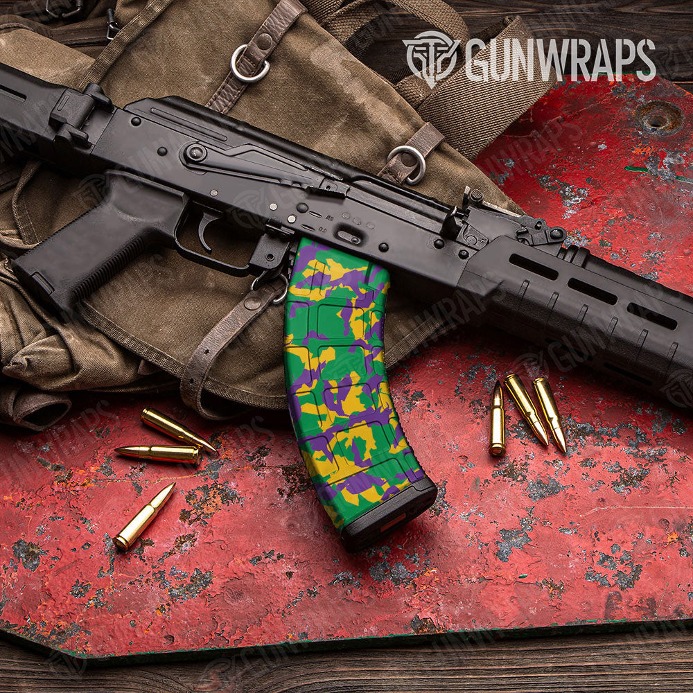 Erratic Mardi Gras Gun Skin Vinyl Wrap
