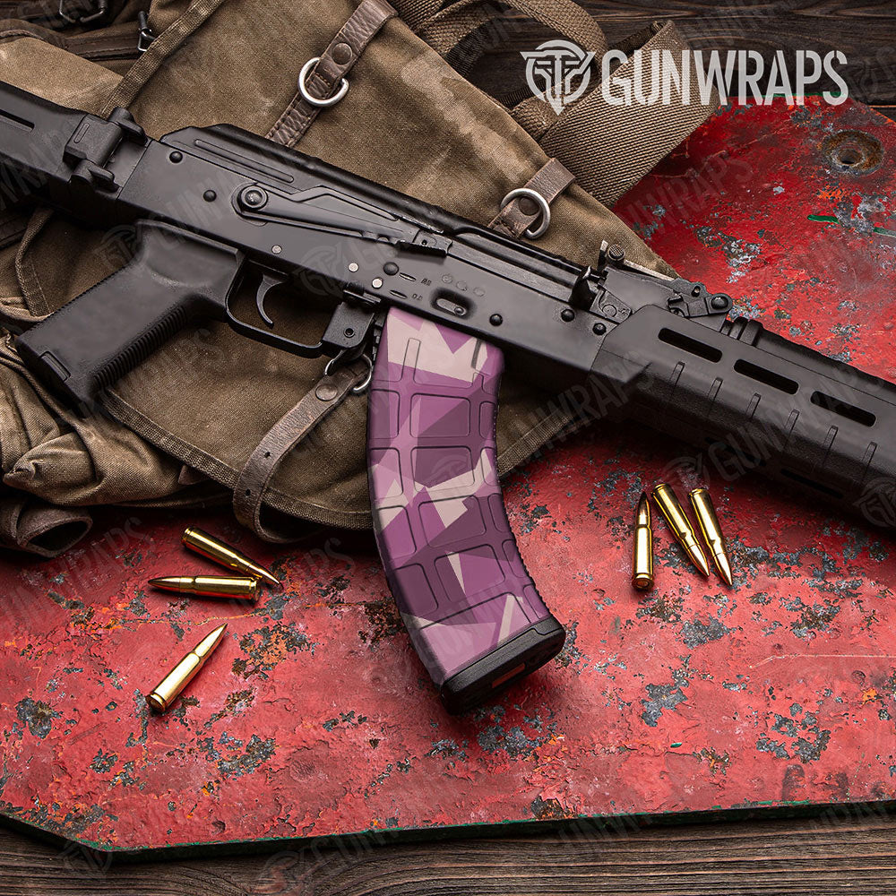 Shattered Floral Gun Skin Vinyl Wrap