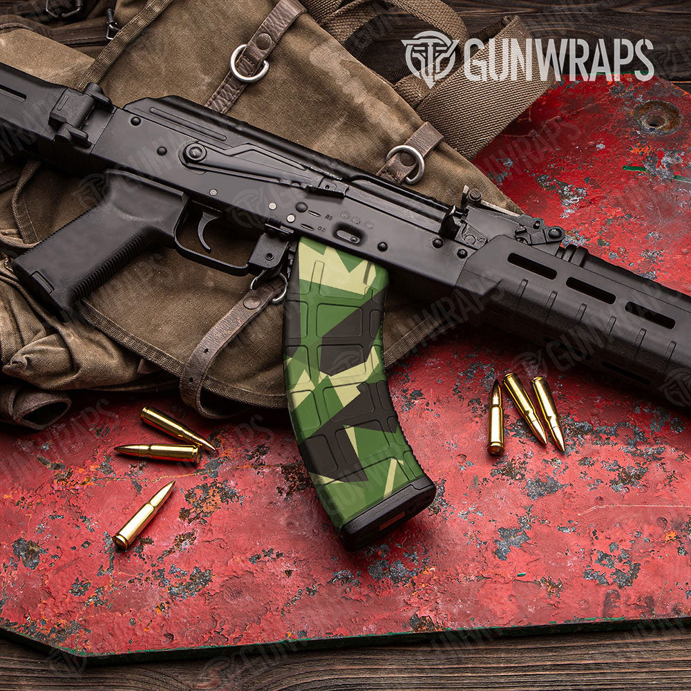 Shattered Jungle Gun Skin Vinyl Wrap