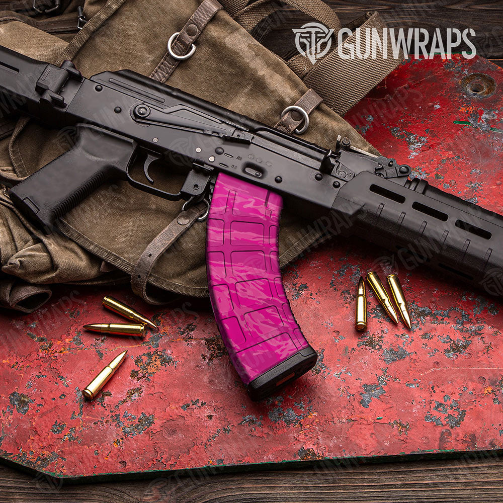 Vietnam Tiger Stripe Elite Magenta Gun Skin Vinyl Wrap