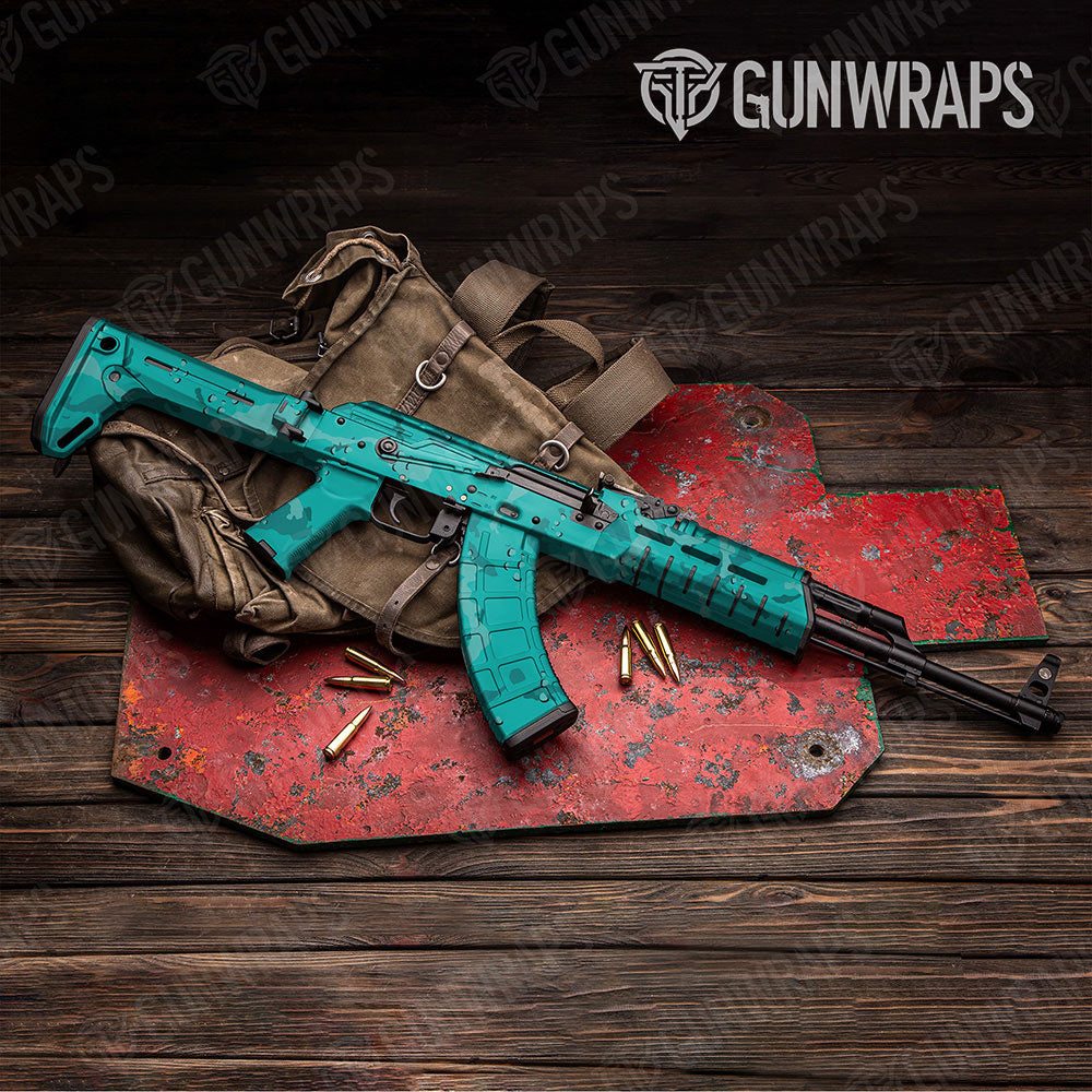 Battle Storm Elite Tiffany Blue Gun Skin Vinyl Wrap