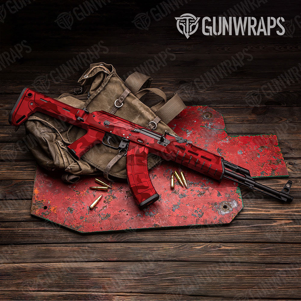 Classic Elite Red Gun Skin Vinyl Wrap