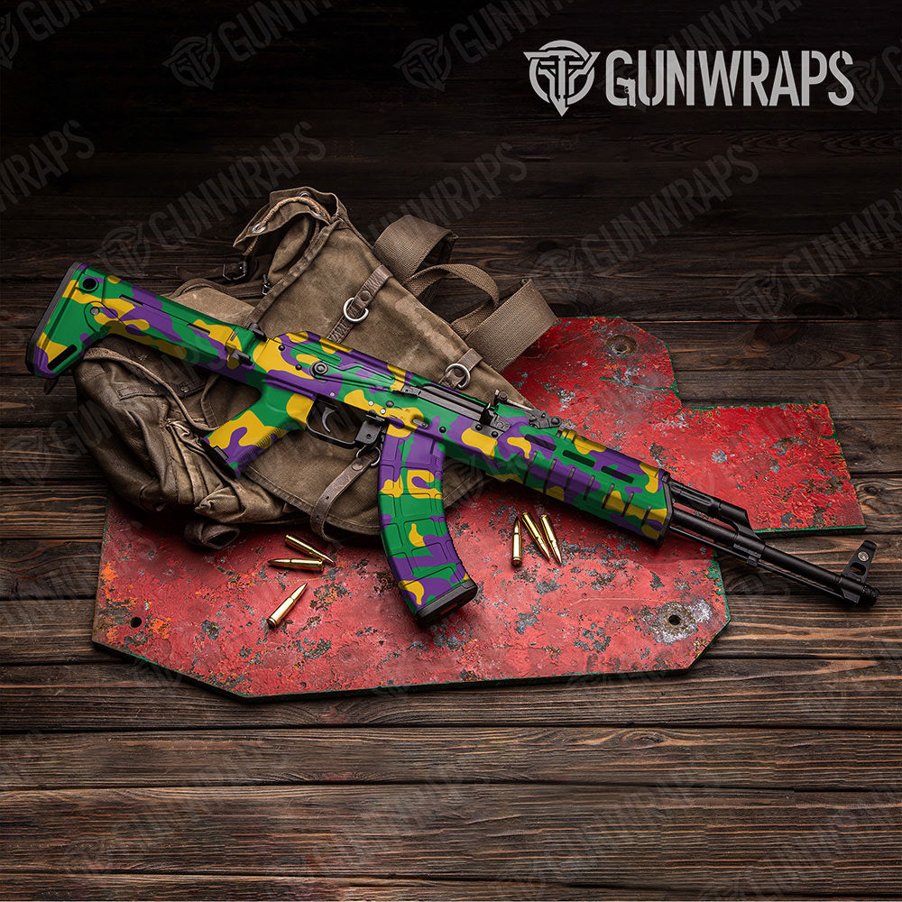Classic Mardi Gras Gun Skin Vinyl Wrap