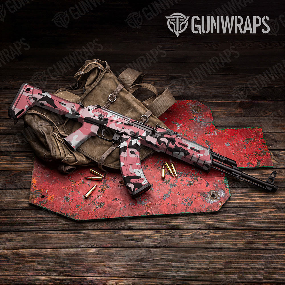 Classic Pink Gun Skin Vinyl Wrap