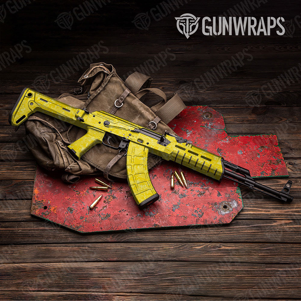 Digital Elite Yellow Gun Skin Vinyl Wrap