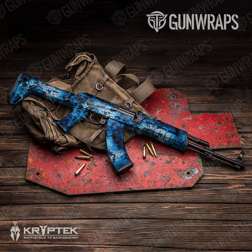 Kryptek Blue Lightning Gun Skin Vinyl Wrap
