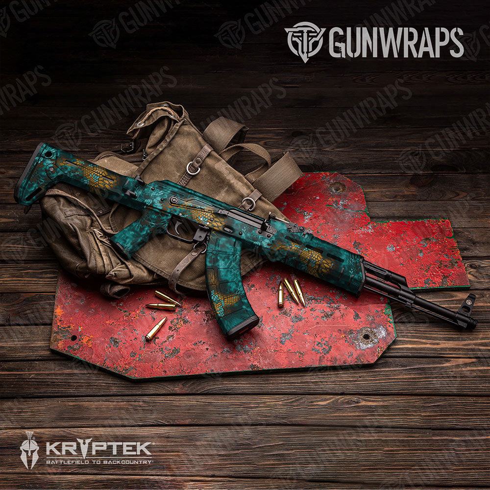 Kryptek Turquoise Gun Skin Vinyl Wrap