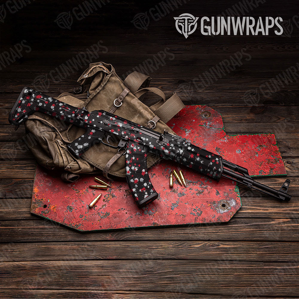 Paintball Red Tiger Gun Skin Vinyl Wrap