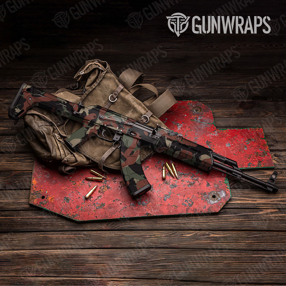 Ragged Militant Copper Gun Skin Vinyl Wrap