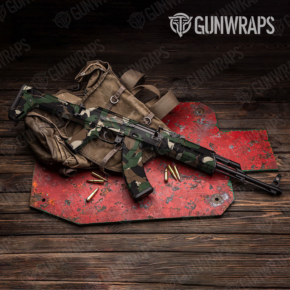 Ragged Woodland Gun Skin Vinyl Wrap