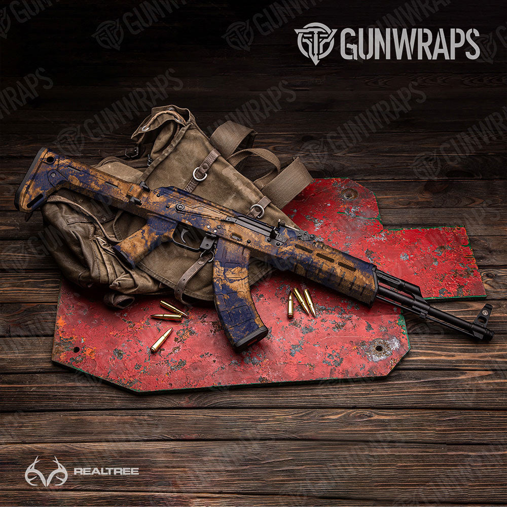 Realtree XTREME Spiced Navy Gun Skin Vinyl Wrap
