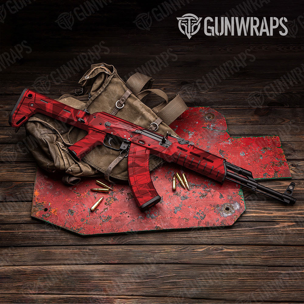 Sharp Elite Red Gun Skin Vinyl Wrap