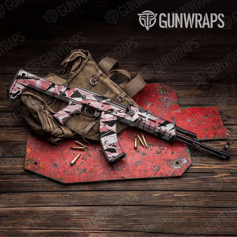 Sharp Pink Gun Skin Vinyl Wrap