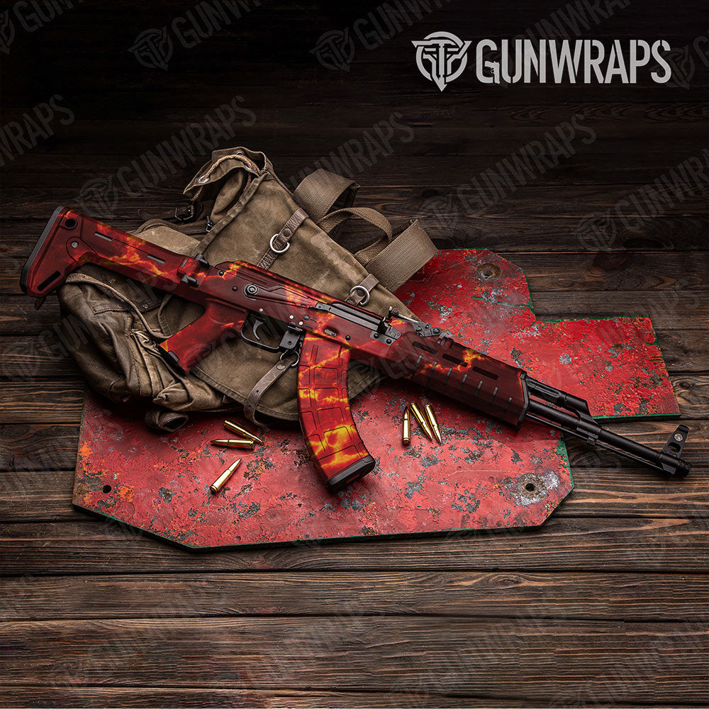 Stone Magma Marble Gun Skin Vinyl Wrap