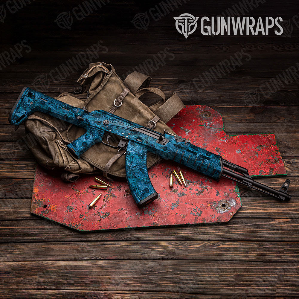 Toadaflage Blue Gun Skin Vinyl Wrap