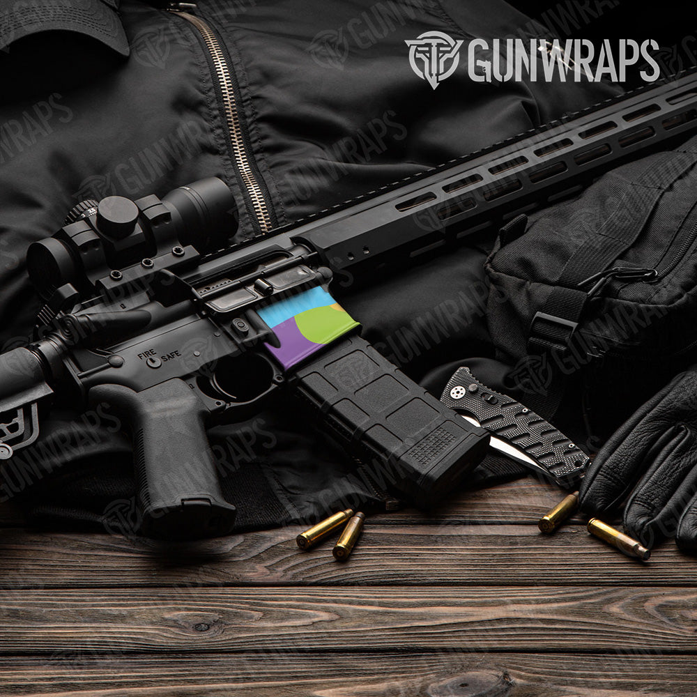 AR-15 Mag Well Classic Carnival Gun Skin Vinyl Wrap