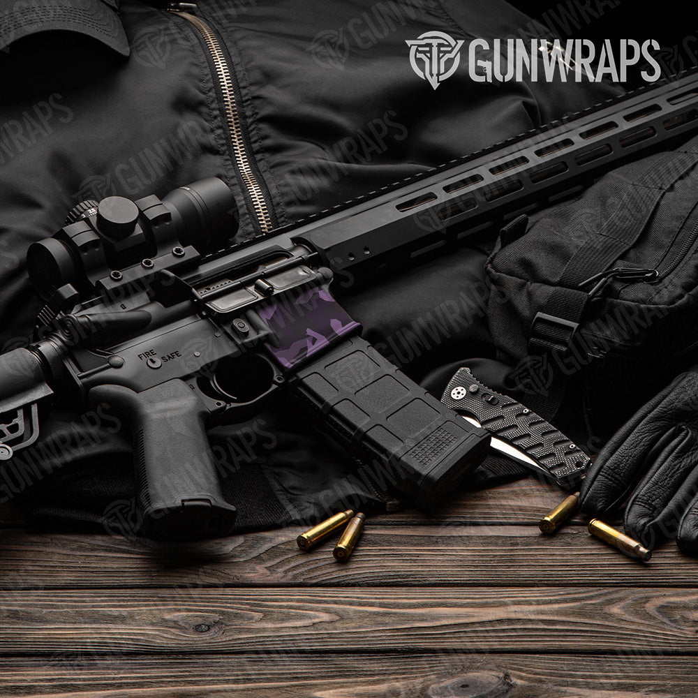 AR-15 Mag Well Erratic Darkwing Gun Skin Vinyl Wrap