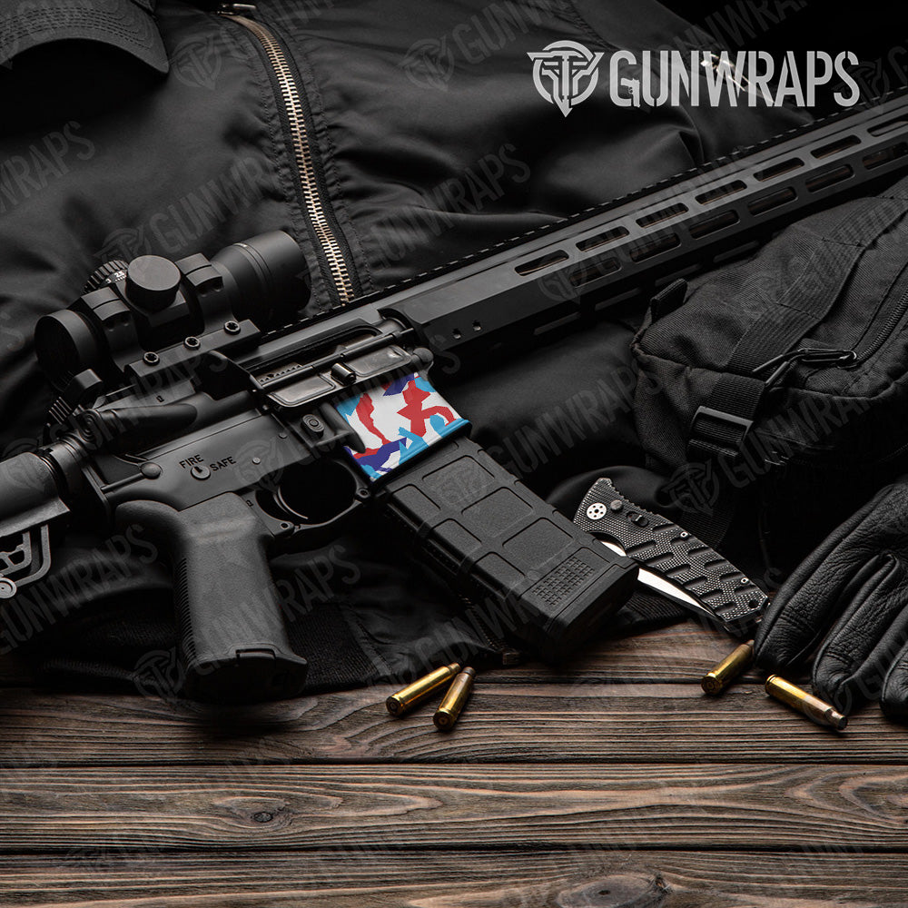 AR-15 Mag Well Erratic M Series Gun Skin Vinyl Wrap