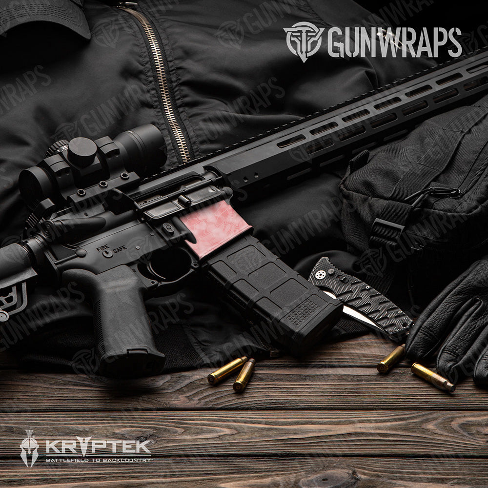 AR-15 Mag Well Kryptek Pink Gun Skin Vinyl Wrap