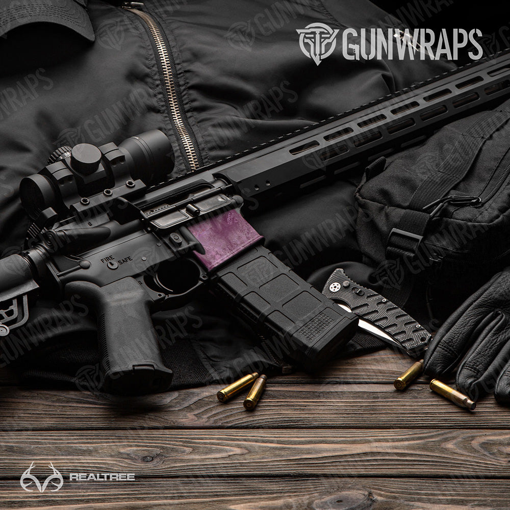 AR-15 Mag Well Realtree Aspect Cranberry Gun Skin Vinyl Wrap