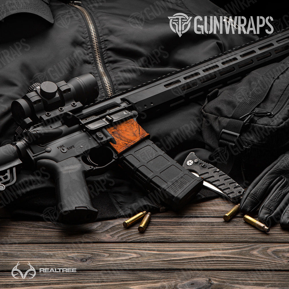AR-15 Mag Well Realtree Nature APX Blaze Gun Skin Vinyl Wrap