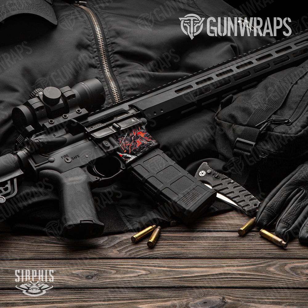 AR-15 Mag Well Sirphis Wildfire Gun Skin Vinyl Wrap