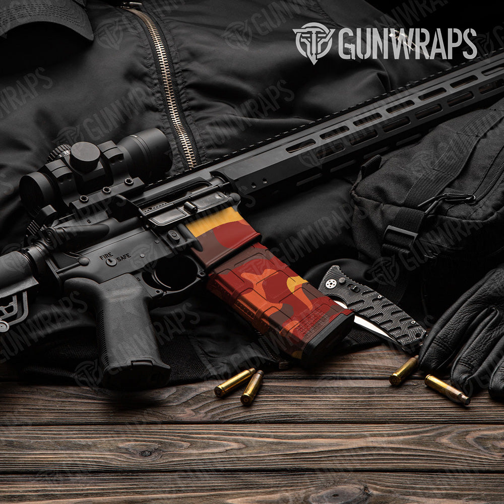 AR-15 Mag & Mag Well Classic Autumn Gun Skin Vinyl Wrap