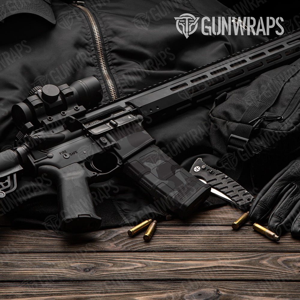 AR-15 Mag & Mag Well Classic Elite Black Gun Skin Vinyl Wrap
