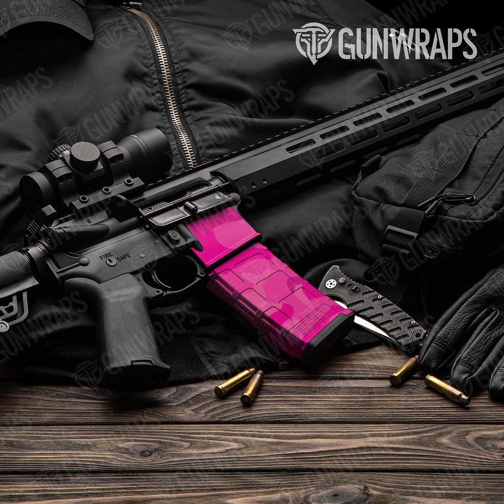 AR-15 Mag & Mag Well Classic Elite Magenta Gun Skin Vinyl Wrap
