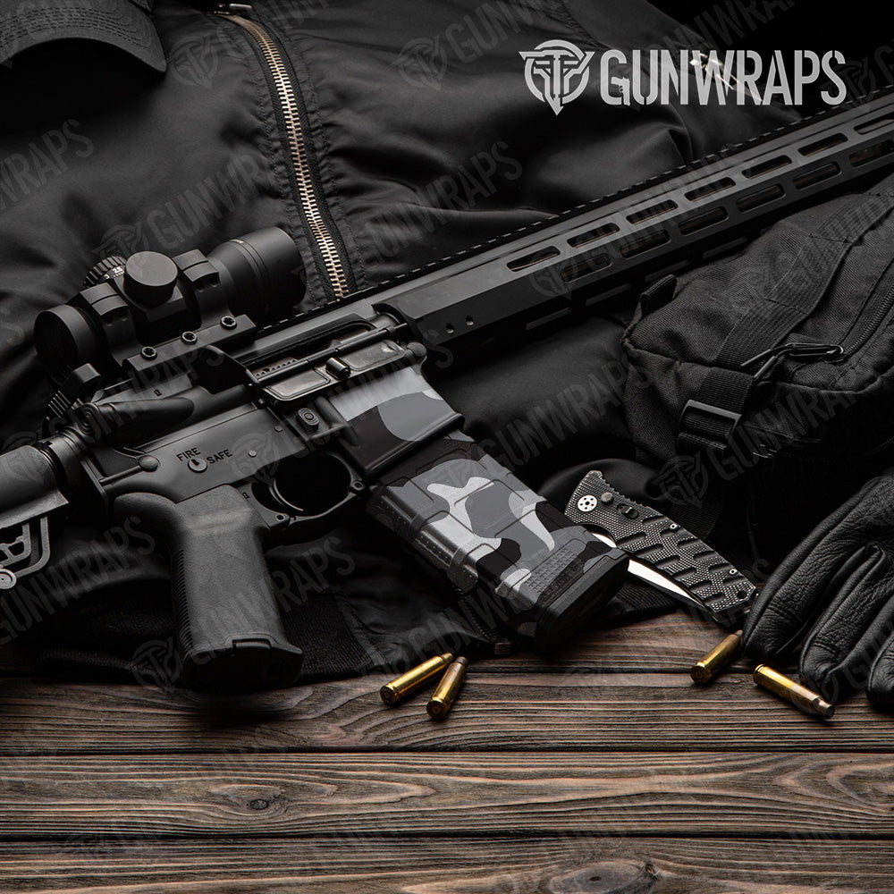 AR-15 Mag & Mag Well Classic Urban Night Gun Skin Vinyl Wrap