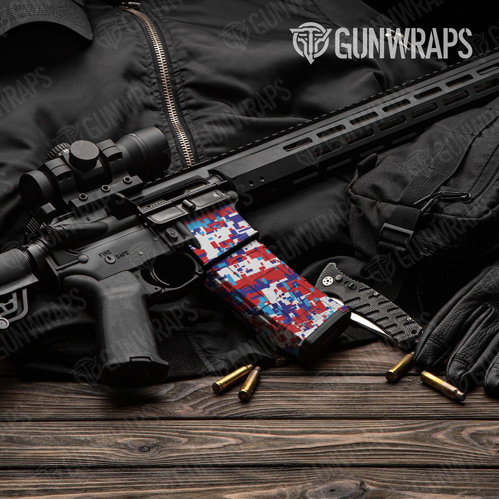 AR-15 Mag & Mag Well Digital M Series Gun Skin Vinyl Wrap