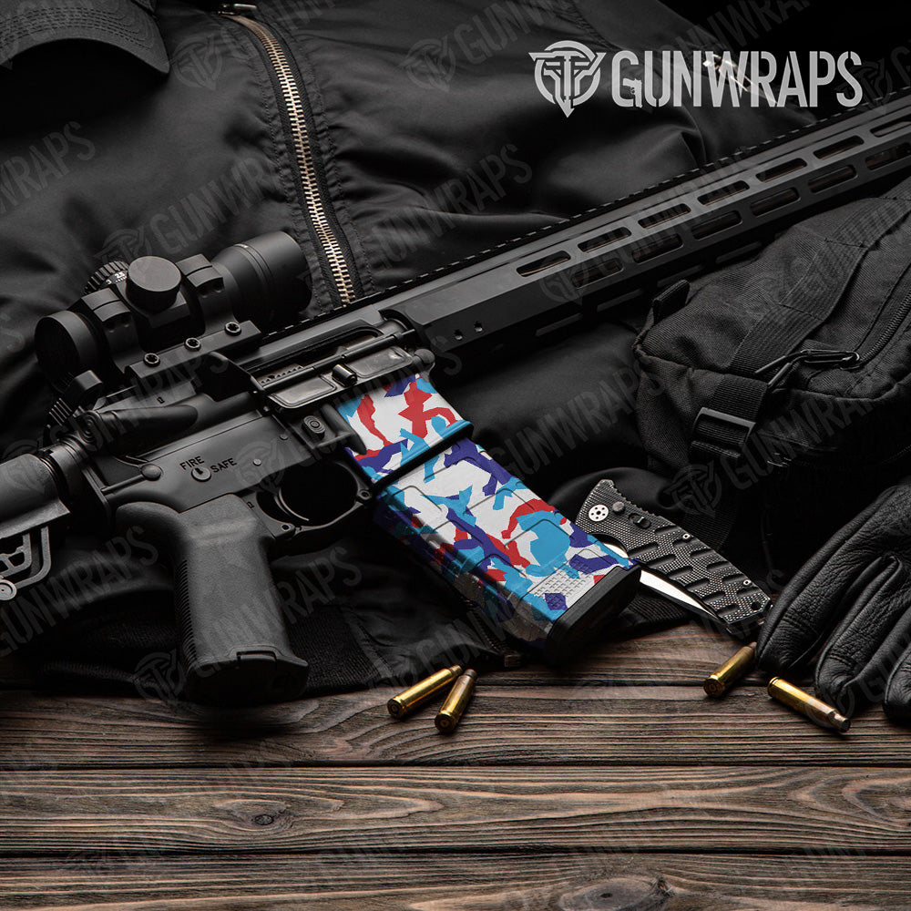 AR-15 Mag & Mag Well Erratic M Series Gun Skin Vinyl Wrap