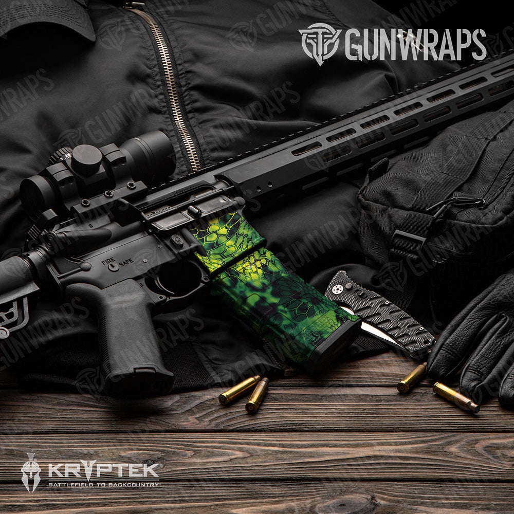 AR-15 Mag & Mag Well Kryptek Toxic Waste Gun Skin Vinyl Wrap