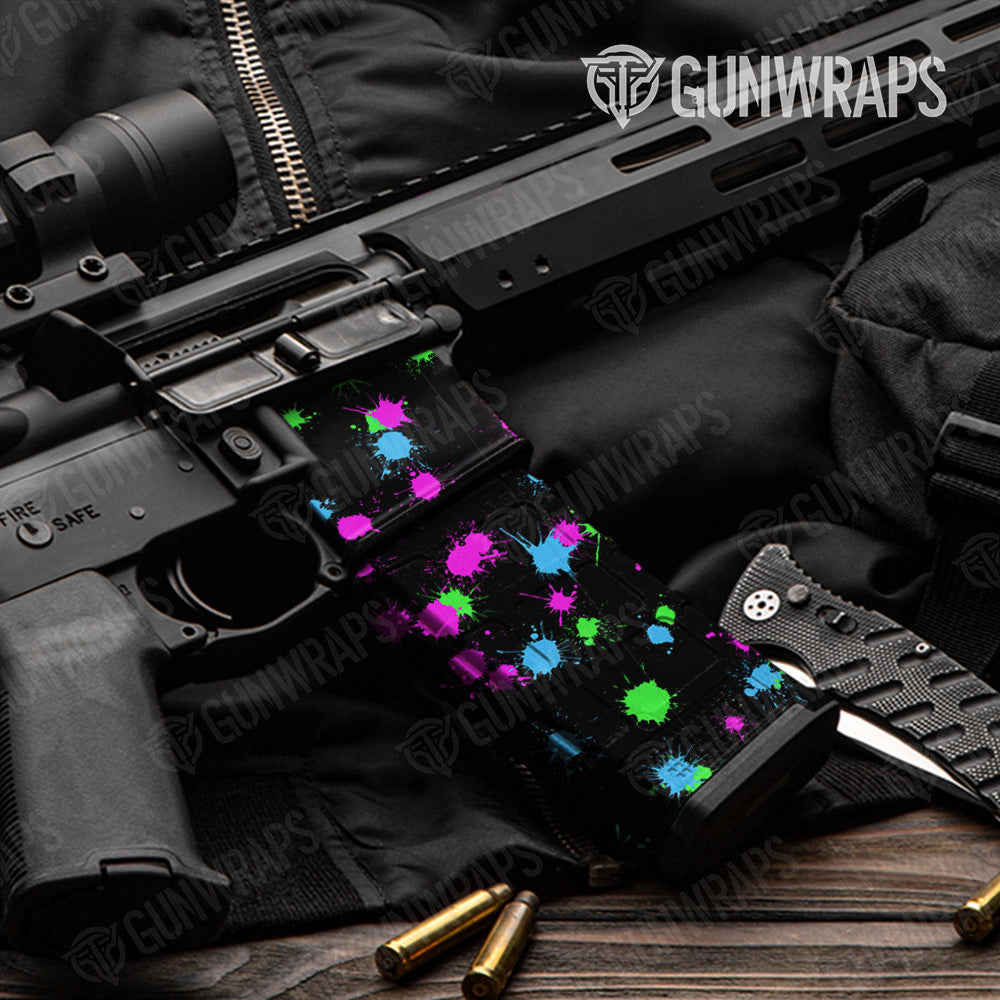 AR-15 Mag & Mag Well Paintball Retro Gun Skin Vinyl Wrap