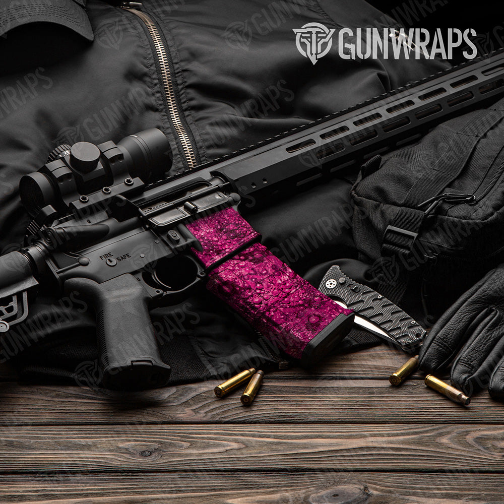AR-15 Mag & Mag Well Toadaflage Magenta Gun Skin Vinyl Wrap