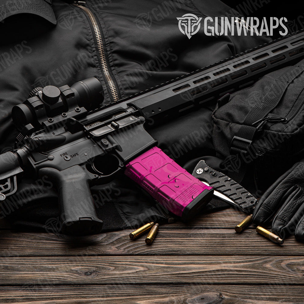 AR-15 Mag Battle Storm Elite Magenta Gun Skin Vinyl Wrap
