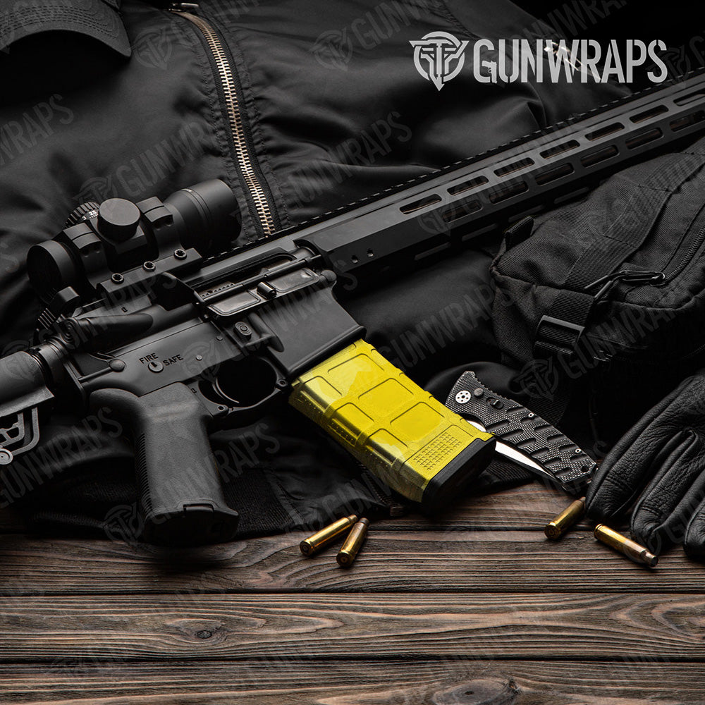 AR-15 Mag Cumulus Elite Yellow Gun Skin Vinyl Wrap