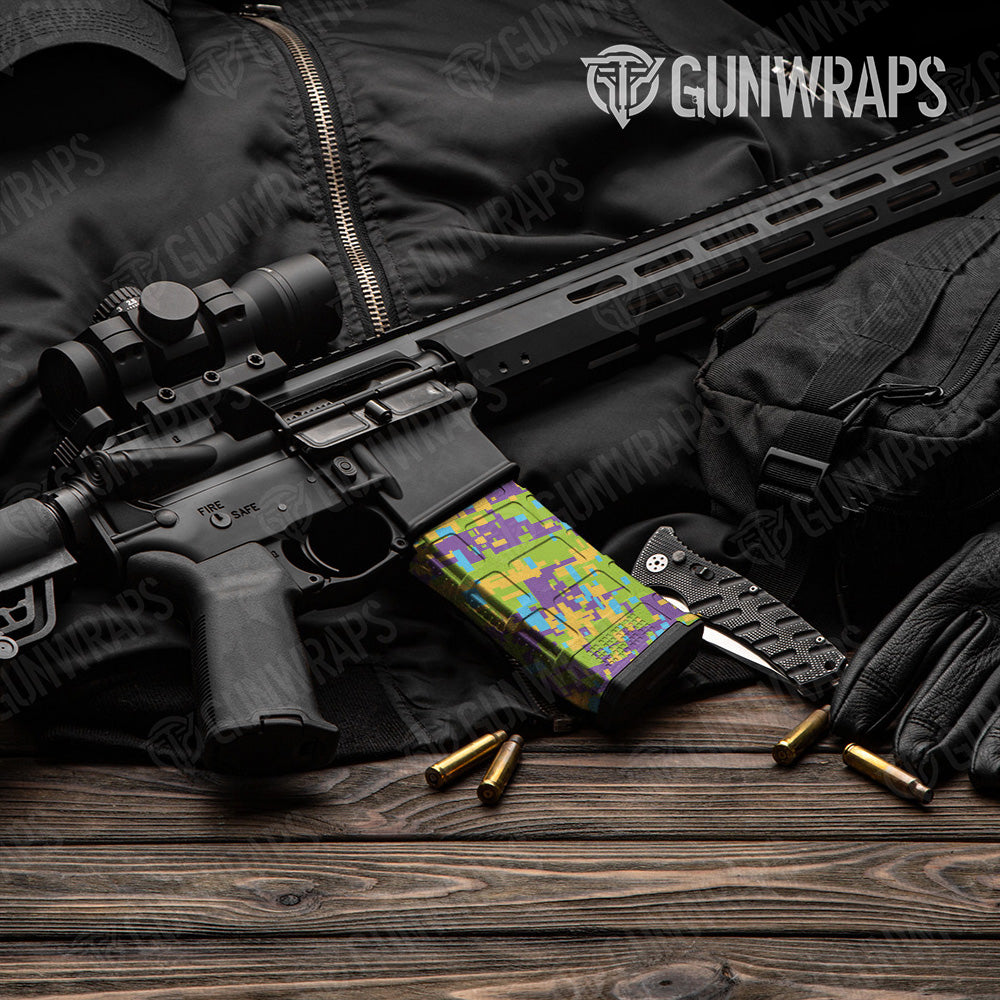 AR-15 Mag Digital Carnival Gun Skin Vinyl Wrap