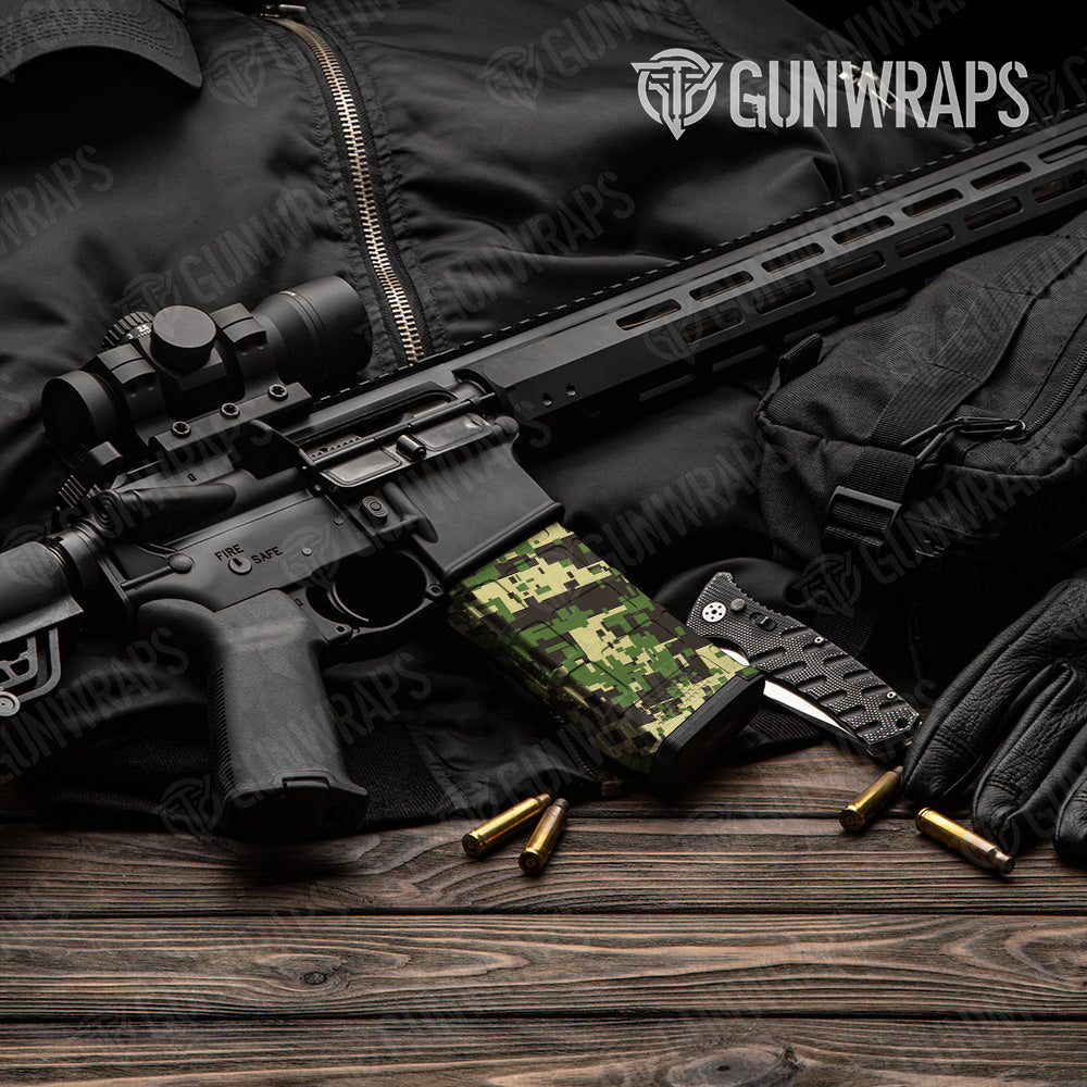 AR-15 Mag Digital Jungle Gun Skin Vinyl Wrap