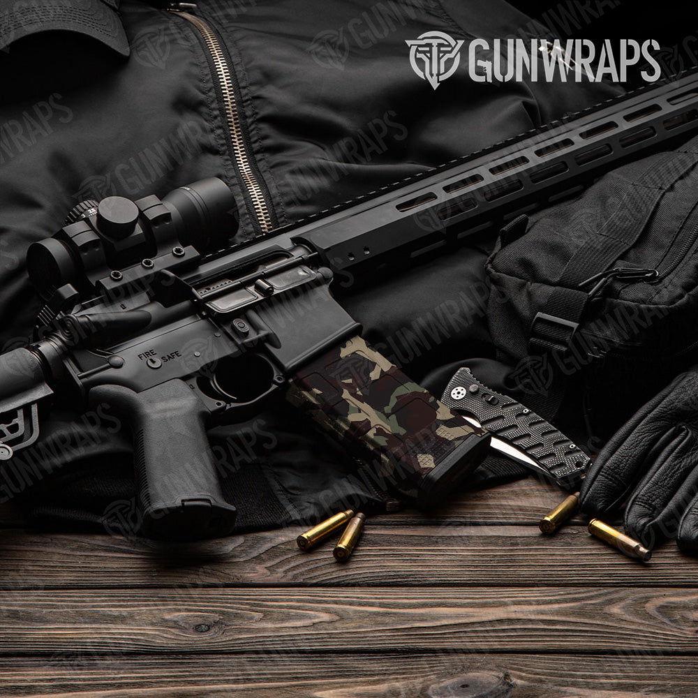 AR-15 Mag Erratic Militant Blood Gun Skin Vinyl Wrap