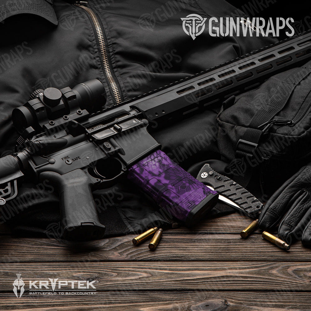 AR-15 Mag Kryptek Amethyst Gun Skin Vinyl Wrap