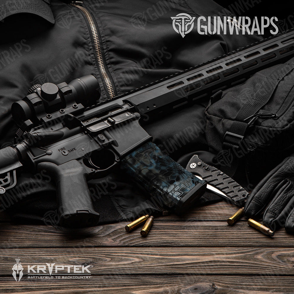 AR-15 Mag Kryptek Neptune Gun Skin Vinyl Wrap