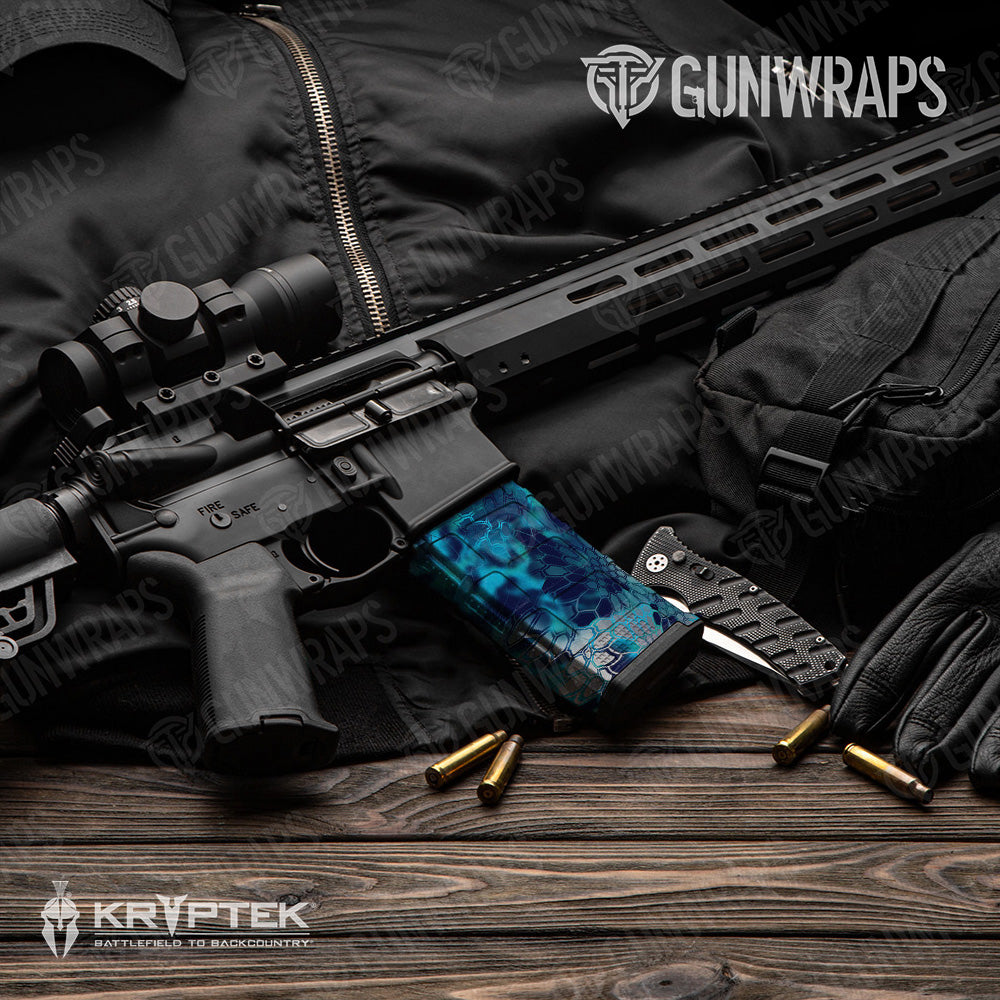 AR-15 Mag Kryptek Pontus Gun Skin Vinyl Wrap