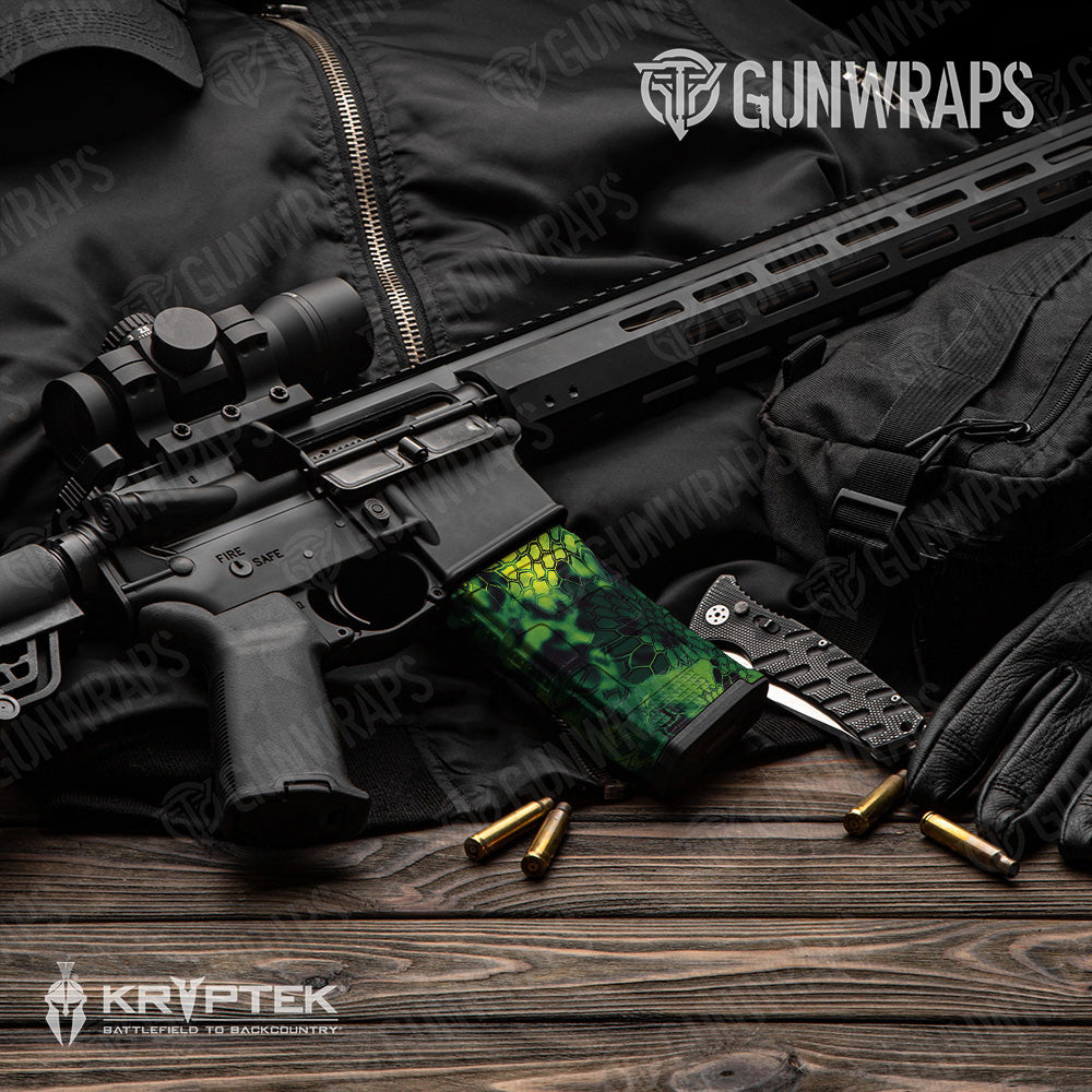 AR-15 Mag Kryptek Toxic Waste Gun Skin Vinyl Wrap