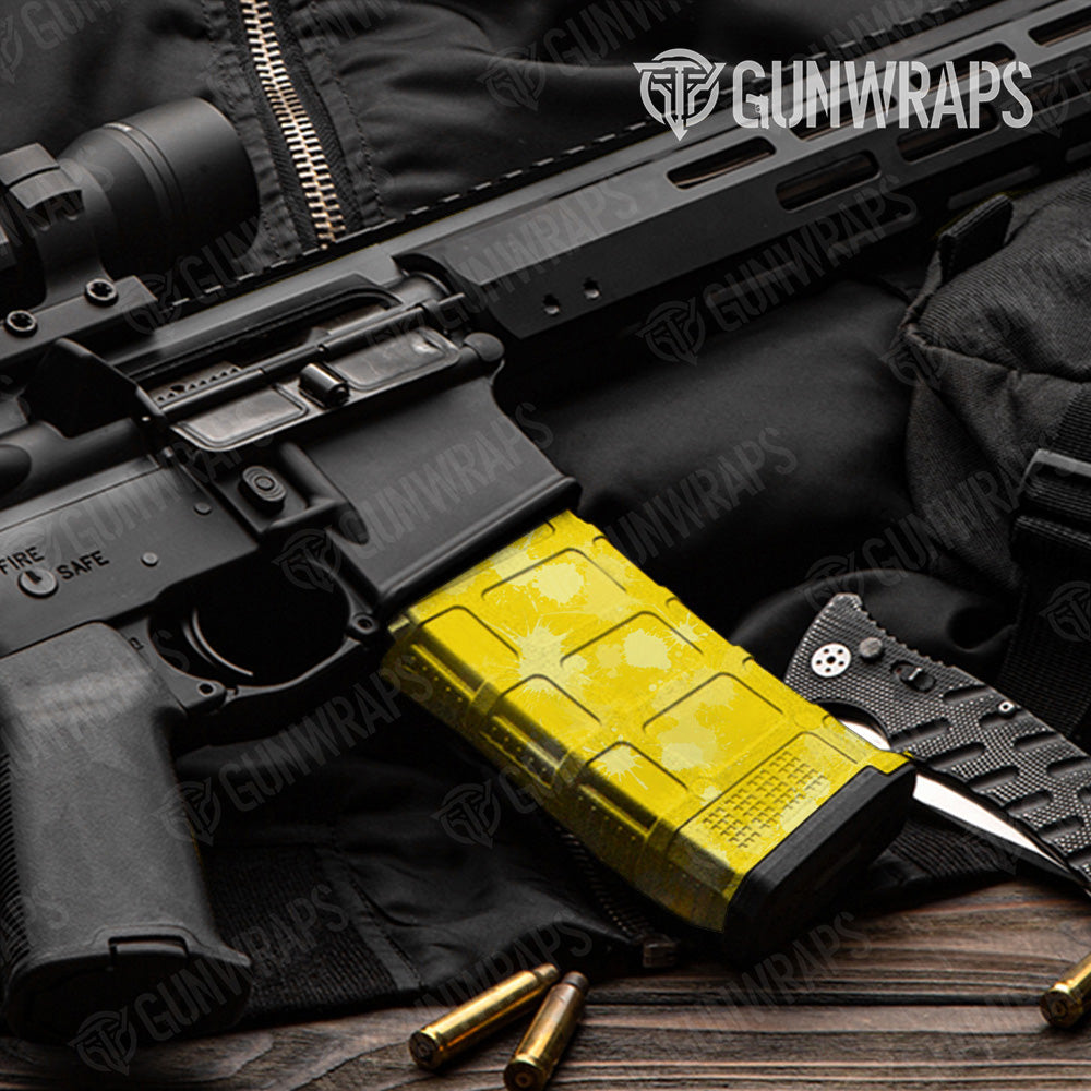AR-15 Mag Paintball Elite Yellow Gun Skin Vinyl Wrap