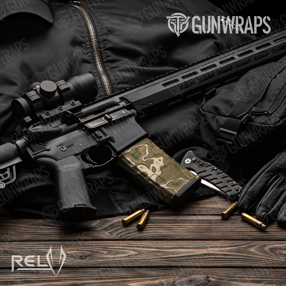 AR-15 Mag RELV Moab Gun Skin Vinyl Wrap