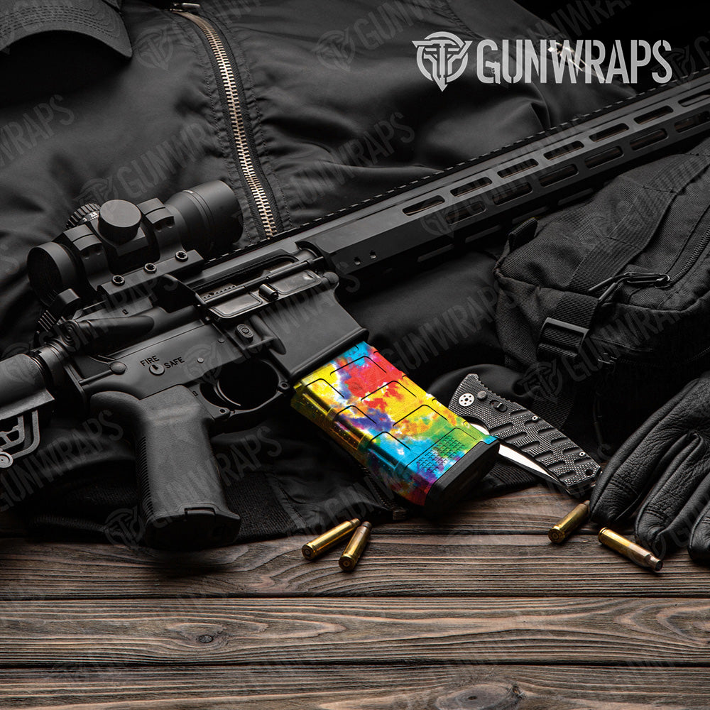 AR-15 Mag Tie Dye Classic Gun Skin Vinyl Wrap