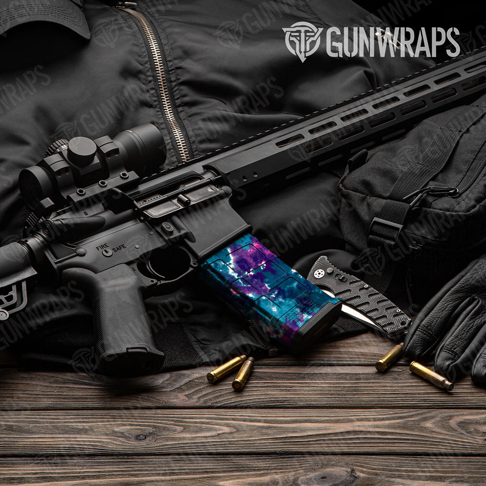 AR-15 Mag Tie Dye Teen Spirit Gun Skin Vinyl Wrap