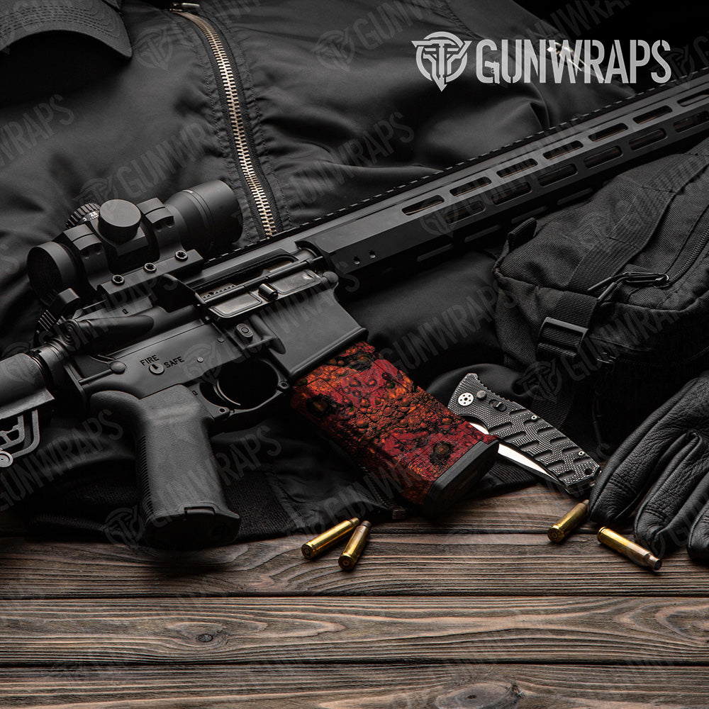 AR-15 Mag Toadaflage Ember Gun Skin Vinyl Wrap
