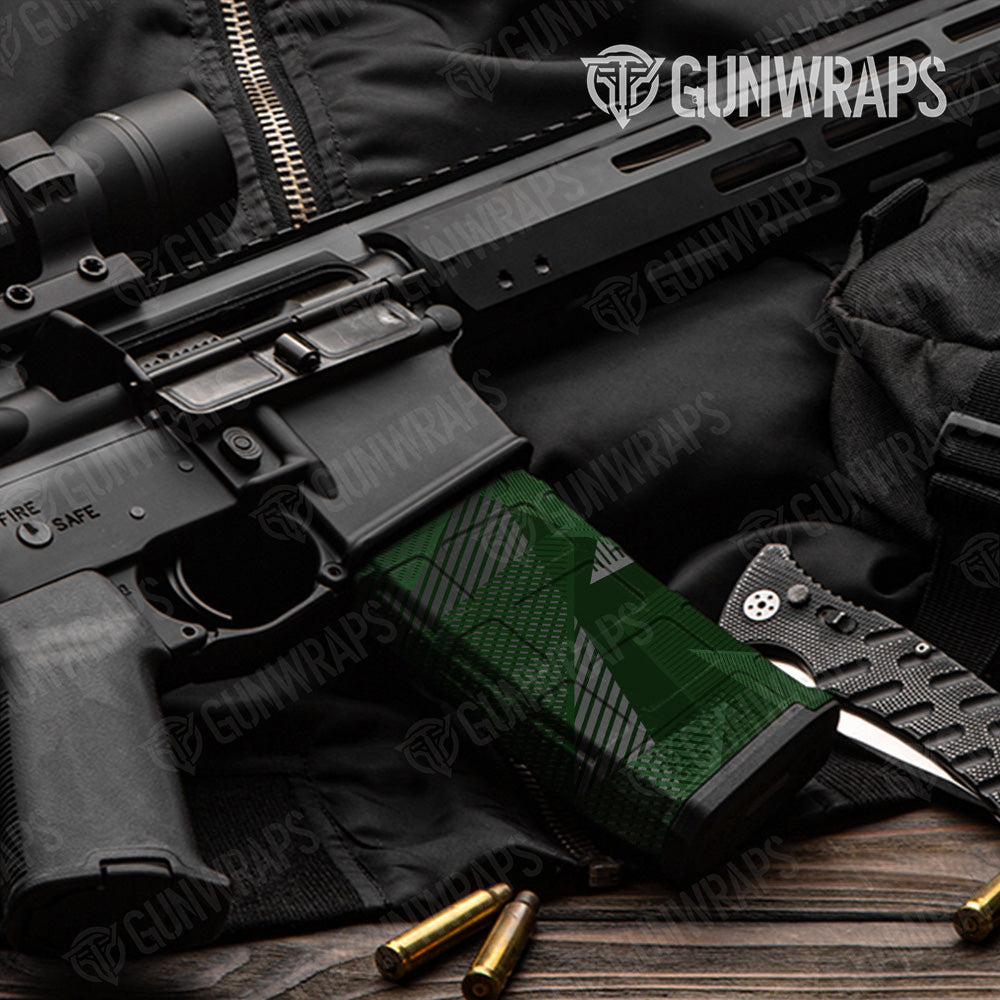 AR-15 Mag Trigon Elite Green Gun Skin Vinyl Wrap